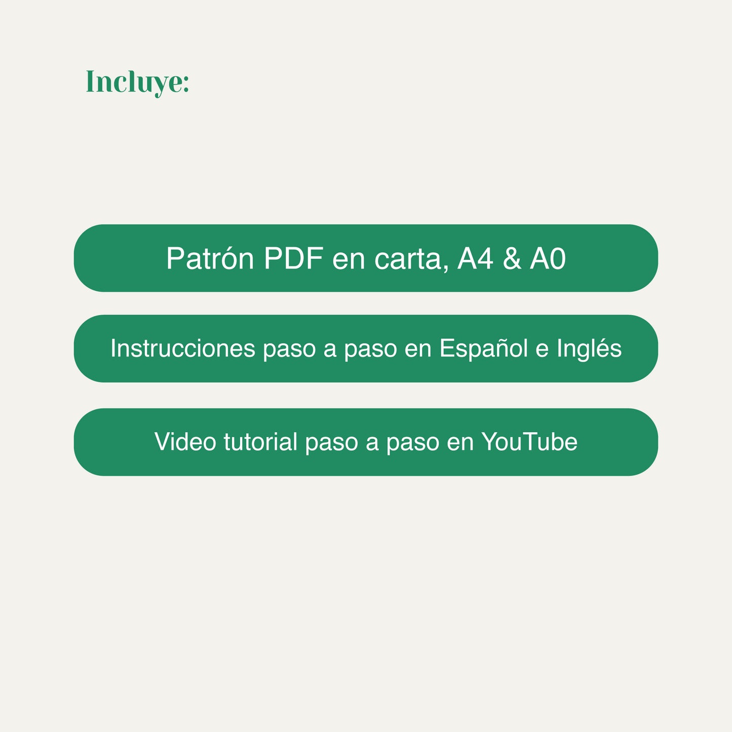 Short Tulipán - Patrón PDF