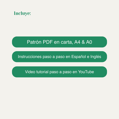 Short Tulipán - Patrón PDF